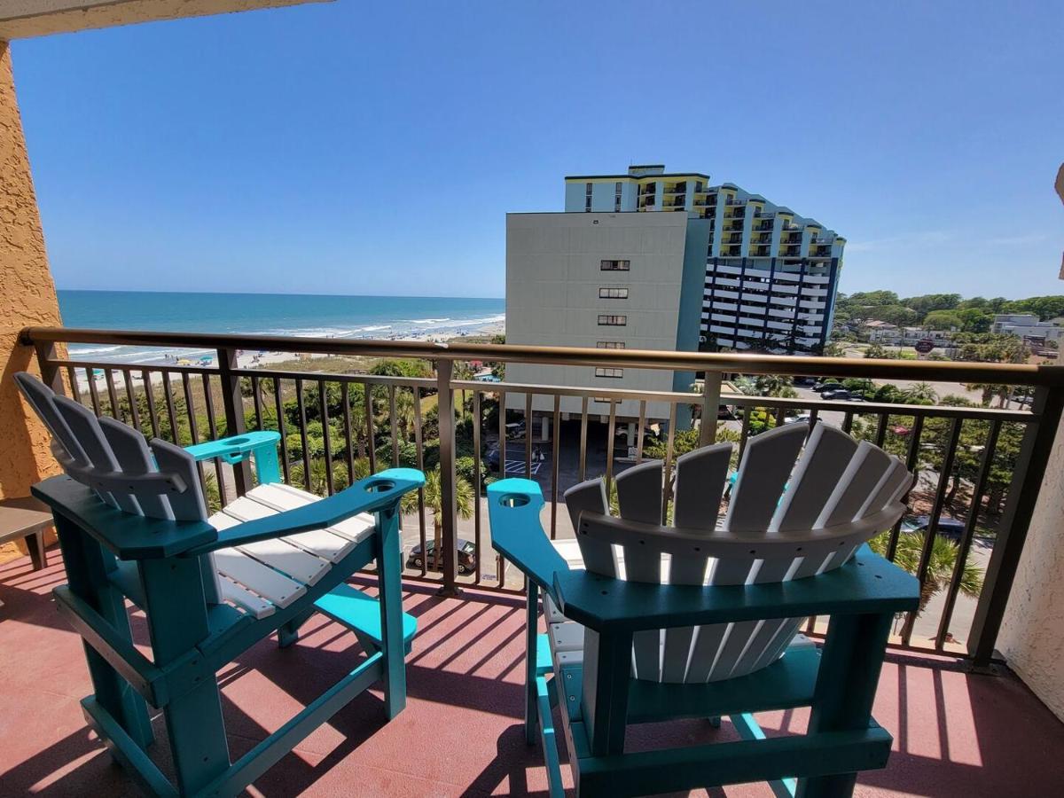 Ocean View King Suite With Modern Decor And Accents - Caravelle Resort 605 Sleeps 4 Guests Myrtle Beach Eksteriør bilde
